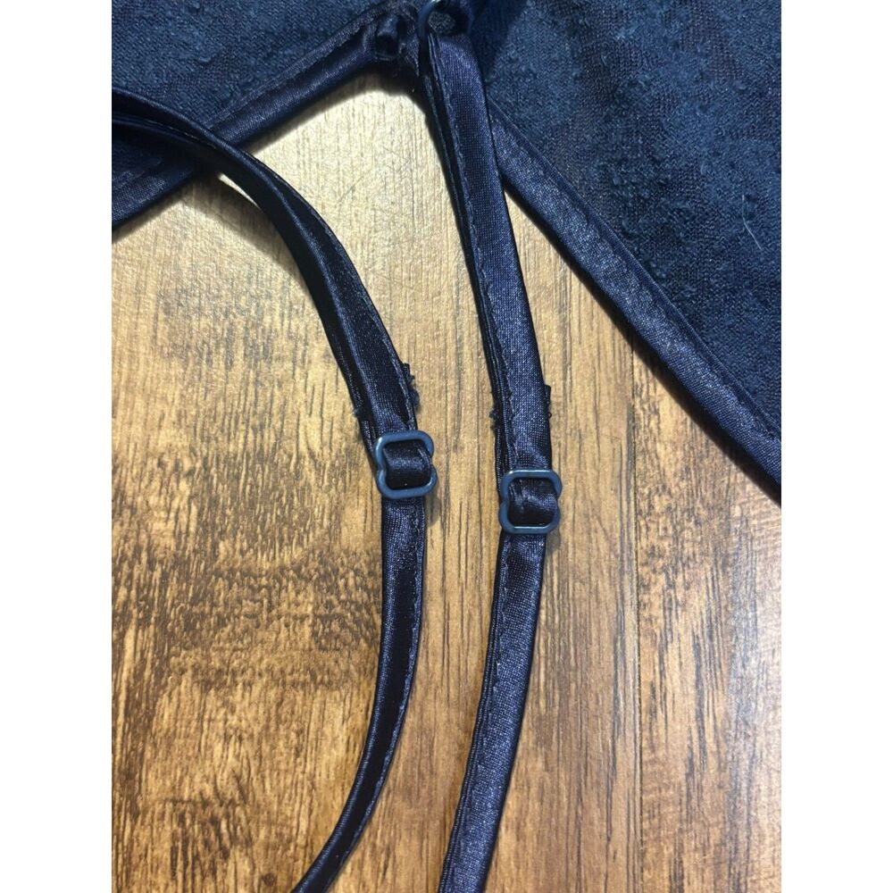 Victoria's Secret y2k burnout velvet navy blue romantic 2000s chemise sz small - Picture 3 of 8